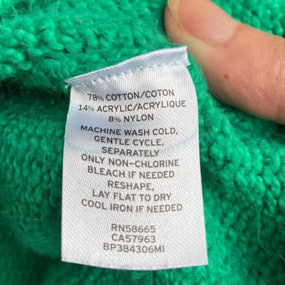 BP Green Long Sleeve Crewneck Pullover Sweater Size XS - Picture 7 of 9